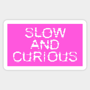 Slow and Curious Sticker